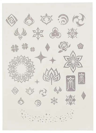 Геншин. Творческий блокнот cо стикерами и переводными татуировками A4. Лунный фонарь - фото 15