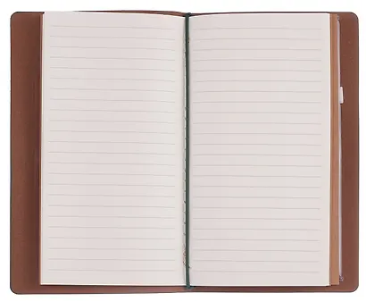 Записная книжка-органайзер А6+ лин/крафт, зеленая, кожзам, на резинке, Schiller - фото 7