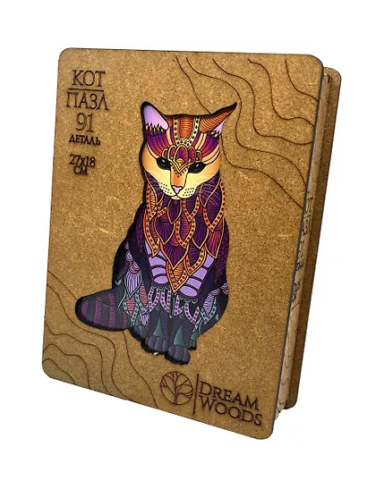 Пазл фигурный «Кот», 91 деталь/116 деталей - фото 6