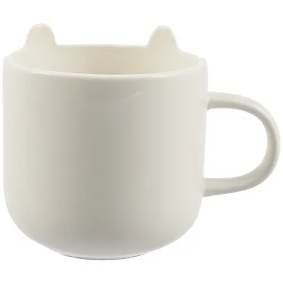 Кружка с ушками Котик (керамика) (540мл) (12-Rongtai-M001) - фото 2