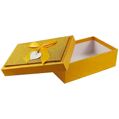 Подарочная коробка «Металлик золото», средняя - фото 2