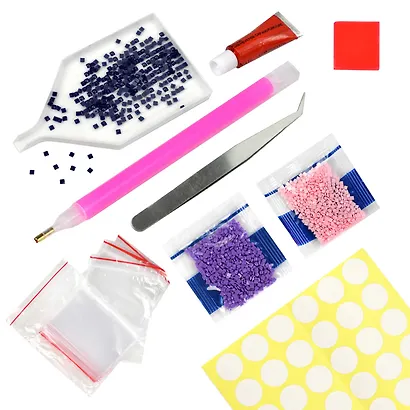 Алмазная мозаика "Котенок с сердечком" 30х30 см. - фото 5