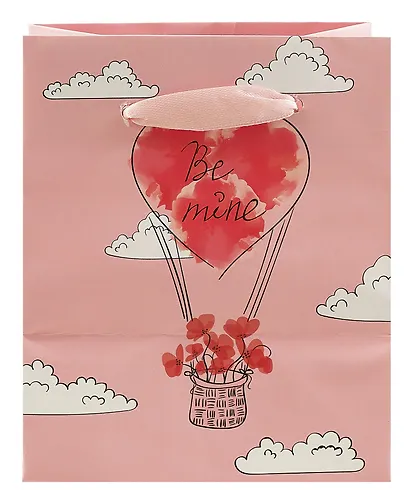 Пакет А6 14*11,5*6 "Be mine" жен., бум.мат.ламинат - фото 3
