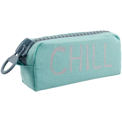 Пенал с большой молнией "Chill", ткань, 21,5х10,5 - фото 1