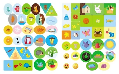 Читаю по слогам. Времена года (+60 наклеек) - фото 3