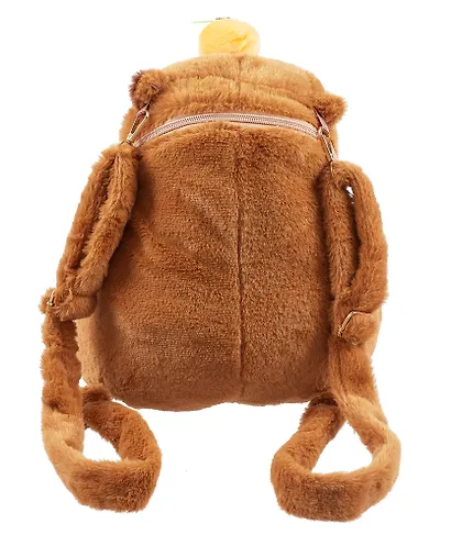 Рюкзачок-игрушка плюшевый Капибара с мандаринкой (35х27) (12-11711А-202406-11) Bookvalno - фото 4