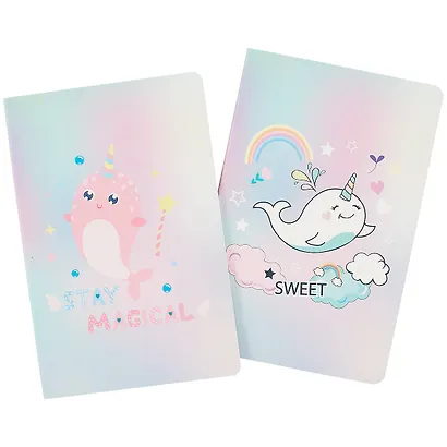 Тетрадь в клетку Kairui, Happy narwhal, 32 листа, в ассортименте - фото 4