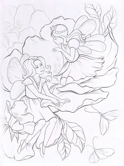 Феи и единороги. Посмотри и дорисуй - фото 5