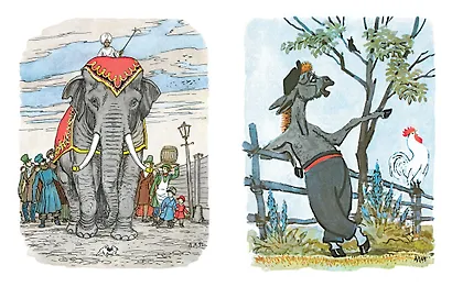 Слон и Моська. Басни (иллюстр. А. Лаптева) - фото 8