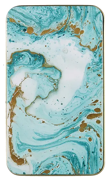 Шкатулка Мрамор (прямоугольная) (металл) (12х6) - фото 3