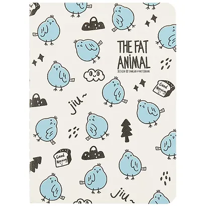 Записная книжка «Fat animals», 24 листа, А6 - фото 1