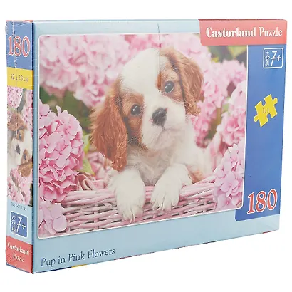 Пазл Castorland Щенок в цветах 180эл., 32*23см - фото 2