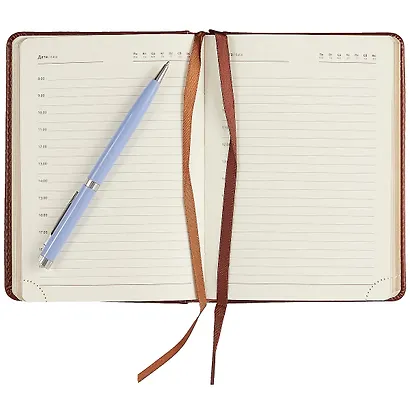 Недатированный ежедневник «Sarif Royal», коричневый, 160 листов, А6 - фото 3