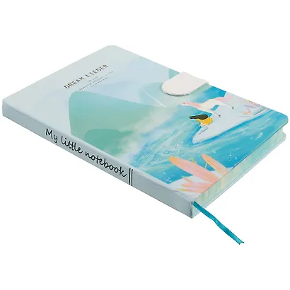 Блокнот с магнитной застёжкой «Девочка и единорог», 128 листов, 19 х 13 см - фото 2