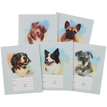 Тетрадь в клетку Listoff, "Очаровательные собаки", 18 листов - фото 7