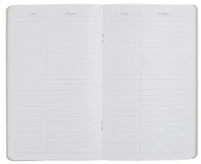 Тетрадь для записи иностр. слов А5 48л "Notes", серый, карт.обложка, скрепка, микротекстурирование, ламинация - фото 3