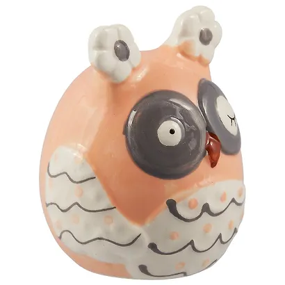 Фигурка Сова разноцветная с ушками(керамика)(7*6см) - фото 2