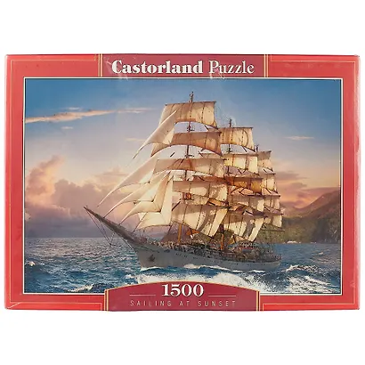 Пазл Castorland 1500 эл. 68*47см. Парусник на закате - фото 1