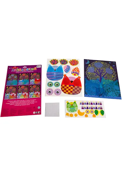 Набор для творчества Дрофа-Медиа Аппликация 3Д Совы в лесу - фото 7