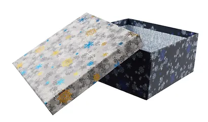 Коробка подарочная "Snowflaces" 20*20*9,5см, Новый год, картон - фото 4