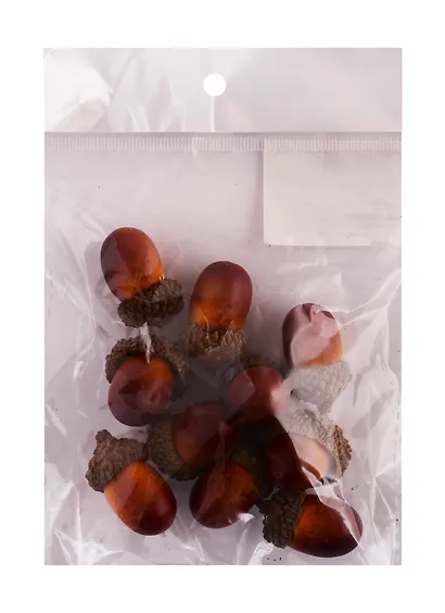 Искусственный декор Желуди 3см*10шт (орр) - фото 1