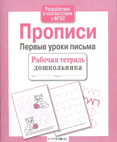Прописи. Первые уроки письма - фото 3