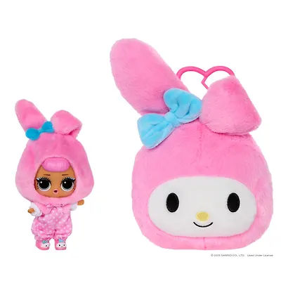 ЛОЛ СЮРПРАЙЗ Двусторонняя плюшевая игрушка с куклой Hello Kitty & Friends с аксессуарами L.O.L. SURPRISE! (70777) - фото 4