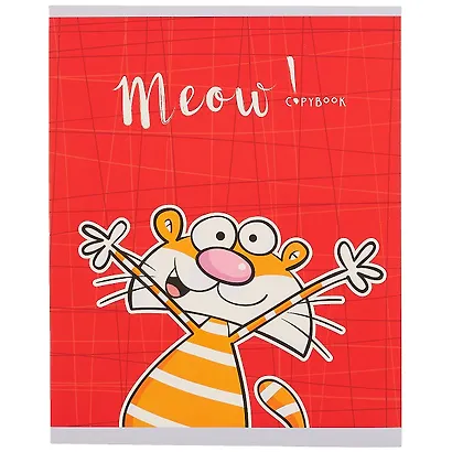 Тетрадь в клетку Unnika, "Весёлый кот", 48 листов, в ассортименте - фото 6