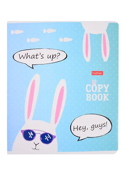 Тетрадь в клетку Hatber, "Прикольные зайцы", 18 листов, в ассортименте - фото 5