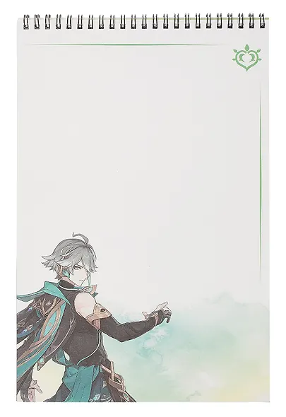 Геншин. Творческий блокнот cо стикерами A4. Шеврез и Аяка - фото 10