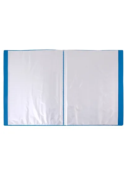 Папка 40ф А4 "STANDARD" пластик 0,6мм, синяя - фото 3