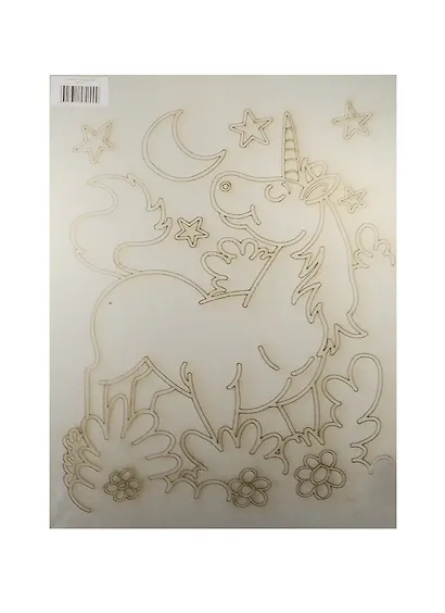 Трафарет Единорог (А3) (052) (упаковка) - фото 1