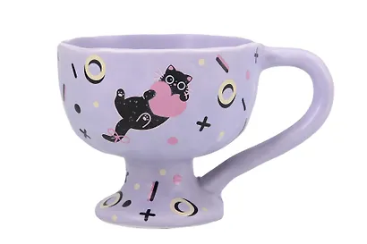 Кружка Котик с сердцем (керамика) (300мл) (12-B3-6641-202510-STB-04) - фото 1