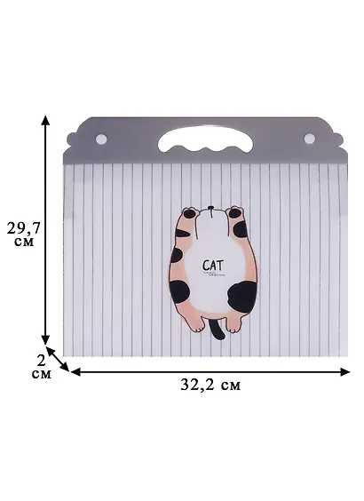 Папка-портфель А4 8 отделений "CAT" - фото 4