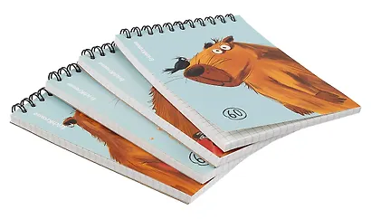 Блокнот А6 60л кл. "Happy Capy" клетка, офсет 60г/м2, спираль, Erich Krause - фото 6