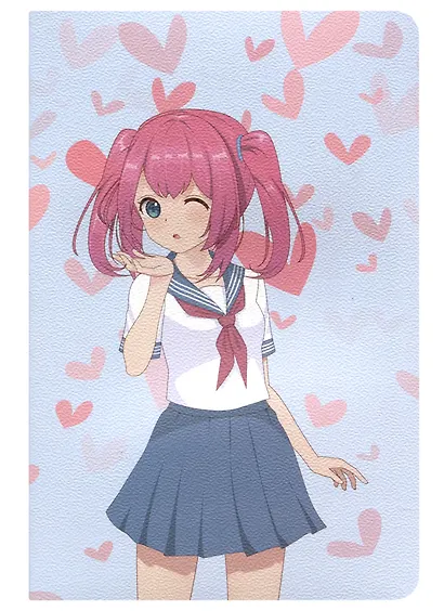 Тетрадь в клетку Kairui, Anime girls, 32 листа, в ассортименте - фото 1