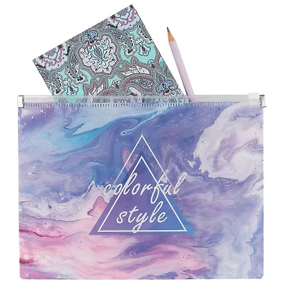 Папка на молнии А5 «Colorful style violet» - фото 2
