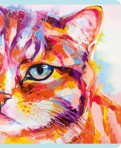 Тетрадь в клетку Listoff, "Живописные звери", 48 листов, в ассортименте - фото 3