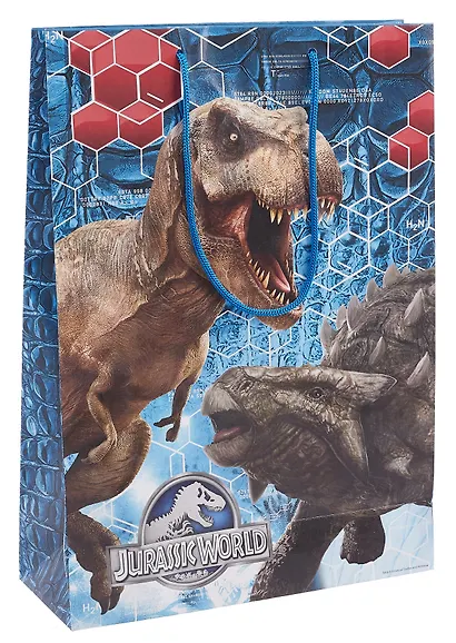 Пакет подарочный Росмэн Тираннозавр Рекс 350*250*90мм - фото 2