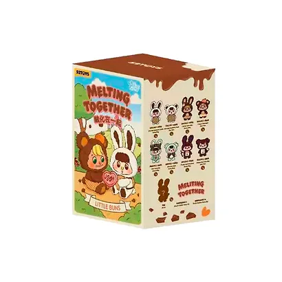 Фигурка коллекционная 52TOYS Плюшевая игрушка с подвесом LITTLE BUNS Melting Together Series (74303) - фото 1