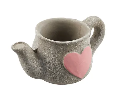 Кашпо Леечка с сердцем (керамика) (12х6) (12-06650-202306-101) - фото 3