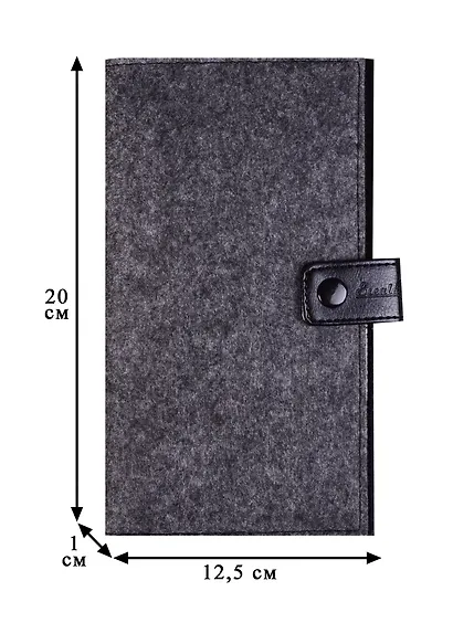 Обложка-органайзер для путешествий феТетрадь графит+черный, сариф черный, 2 отд., карманы, Escalada - фото 3