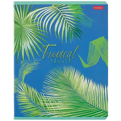 Тетрадь в клетку Hatber, "Тропические листья", 48 листов, в ассортименте - фото 4