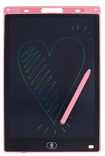 Графический планшет. Розовый (12 дюймов, стилус, батарейка CR2025) - фото 2