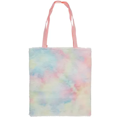 Сумка-шоппер на молнии Градиент искусственный мех 40см.*35 см. - фото 2