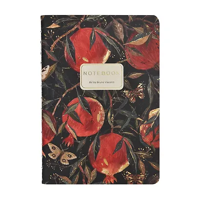 Записная книжка «Flora. Гранат» А6, 32 листа в линейку, скрепка, Bruno Visconti - фото 1