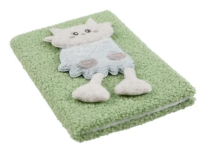 Книга для записей А5 80л лин. с мехом "Котятки" с мехом, ассорти - фото 2