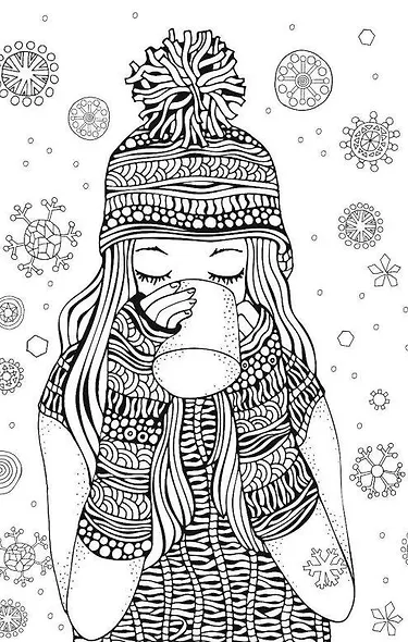 Хюгге. Мини-раскраска-антистресс для творчества и вдохновения - фото 13