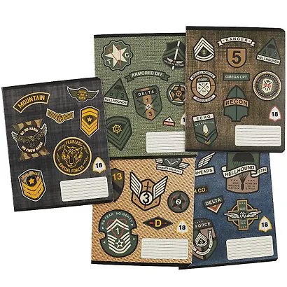 Тетрадь в клетку Academy Style, "Шевроны", 18 листов, в ассортименте - фото 7