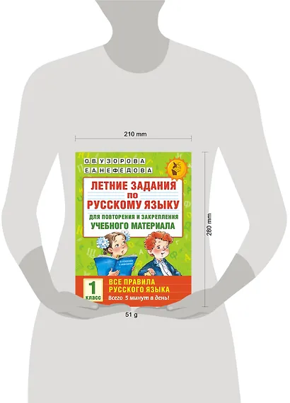 Летние задания по русскому языку для повторения и закрепления учебного материала. Все правила русского языка. 1 класс - фото 3